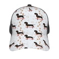 thumbnail image 3 of Lsque Dachshund Dog Printed Trucker Hat - Baseball Cap for Men Women - Breathable Mesh Side, Adjustable Fit - for Casual Wear, 3 of 7