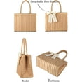 thumbnail image 4 of Sac à Main en Paille, Sac Fourre-Tout de Plage pour Femmes, Sac à Main Tissé d'Été, 4 of 5