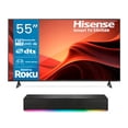 thumbnail image 1 of Combo Pantalla Hisense 55" H5 Series 4K UHD Smart TV Roku (55H5BR) + Barra de Sonido, 1 of 5