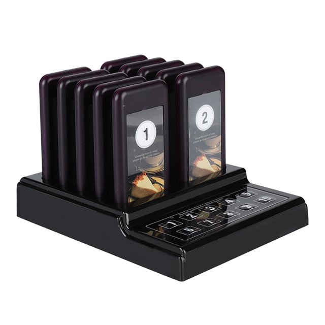 Wireless Pager System Queuing Calling System Wireless Pager System Restaurant Queuing Calling System 10 Pager 100-240V US