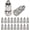 20, variant on 5-Pack Brass Misting Nozzles, 0.2mm Orifice Dia. Mister Nozzles Brass, High Pressure Spray Nozzle Head for Outdoor Cooling System/Greenhouse/Landscaping [3/16" Threaded]