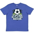 thumbnail image 3 of Inktastic I'd Rather Be Playing Soccer Youth T-Shirt, 3 of 5
