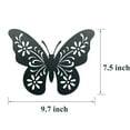 thumbnail image 4 of WAIU Metal Butterfly Wall Decor, Black Simple Decorative Hanging for Indoor and Outdoor Decoration, Set of 3, 4 of 7