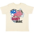 thumbnail image 3 of Inktastic Home of the Free Because My Daddy is Brave Boys or Girls Toddler T-Shirt, 3 of 5