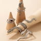 thumbnail image 3 of Conjunto De Anillos De Serpiente Exagerados Para Mujeres Hombres Vintage Serpientes Unisex Accesorios De Joyería Regalos De Fiesta, 3 of 4