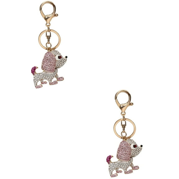 Set of 2 Puppy Keychain Keychains Locket Mini Backpack Child