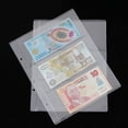 thumbnail image 2 of 2 uds hoja de álbum bolsillos de página de álbum dinero billete nota moneda titular colección de Pvc, 2 of 4