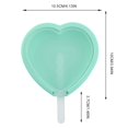 thumbnail image 3 of Silicone Popsicle Mold DIY Heart Ice Cream Mold Ice Pop Mold with Stick & Lid, 3 of 9