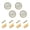Bunnies Easter Baskets Carrots, variant on JIALIOU Kitchen Cabinet Knobs Round Zinc Drawer Pulls, Lucky Black Cat Gold Coin, 4 Pack