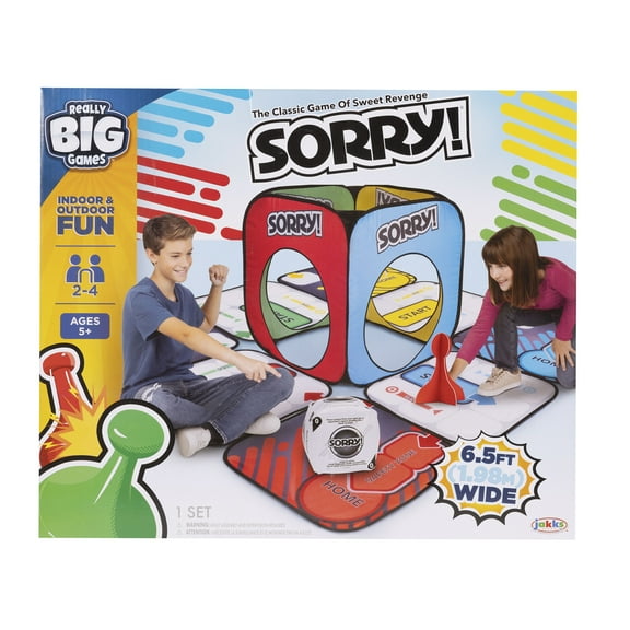 Really Big Hasbro's Game of Sorry Twist and Fold Play Tent For Indoor or Outdoor Up to 4 Players