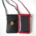 thumbnail image 7 of 1 piece Ph Purse Small Shoulder Bag PU Leather Cash Cards Red, 7 of 7
