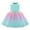 Green, variant on Girls Dresses Flower Girl Dress Toddler Temperament Bowknot Cute Mermaid Beading Birthday Party Gown