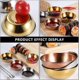 thumbnail image 5 of 4 Pieces Stainless Steel Round Mini Bowls Household Seasoning Dish (gold), 5 of 5