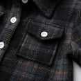 thumbnail image 6 of Odeerbi Toddler Boys Girls Plaid Shacket Jacket Kids Toddler Flannel Shirt 2025 Long Sleeve Plaid Jacket Baby Fall Shirt Coat Outwear Black 2-3 Years, 6 of 9