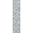 thumbnail image 2 of JONATHAN Y WASHABLE 2 x 8 Runner Rug, Keesha Bold Distressed Medallion - Cream/Blue, WSH316B-28, 2 of 9