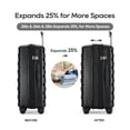 thumbnail image 3 of Ginza Travel Expandable Luggage 2 Piece Sets Hard Shell Luggage Set with Spinner Wheels, TSA Lock, 20 28 inch Travel Suitcase Sets,Black, 3 of 12