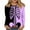 #3-Purple, variant on Patlollav Womens Plus Size Christmas Tops,Ladies T-Shirt Xmas Print 3/4 Sleeve Casual Tops Gift