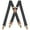 navy, variant on BIGLUFU Vintage Suspenders for Men Heavy Duty 4 Snap Hooks for Belt Loops Adjustable X