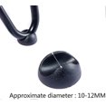 thumbnail image 3 of ZHAOCHENG Paquete de 10 protectores de silicona para patas de muebles con forma de horquilla, color negro, 10 mm, 3 of 5