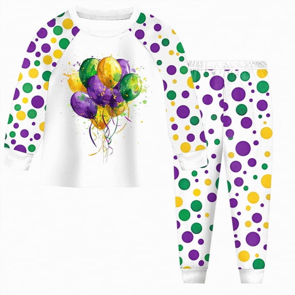 KPOPLK Toddler Baby Girl Clothes Fall Winter Carnival Sweatsuit Newborn Sweatshirt Sweat Pant Sets Outfits Infant Girls Clothing(5-6 Years,)