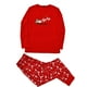red pants matching top