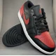 thumbnail image 2 of Ni - ke Ni - ke Air Jordan 1 Low Bred Twist Shoes Black White Red NIB 8.5M/10W #553558-067, 2 of 5