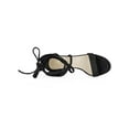 thumbnail image 4 of BLISSFUL STEP Women's Open Toe Lace up Sandals Mid Block Heels Sandals Black 5, 4 of 8