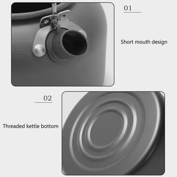 Hervidor de Agua Ehuebsd Para Acampar de Aleación de Aluminio 1.4L Para estrenar