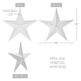 thumbnail image 3 of VHC Brands Patriotic Metal Star Distressed 18x18, Independence Day Decor, Decorative Wall Hanging, Rustic Farmhouse Decorations, Bright White, Black, 3 of 5