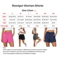 thumbnail image 7 of Rosvigor 2 Pack Women Shorts High Waisted Athletic Shorts for Women with Pockets for Gym Workout Running Lounge, 7 of 7