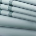 thumbnail image 2 of Lille 6 Piece Full Size Sheet Set with Double Satin Band The Urban Port, Blue, 2 of 3