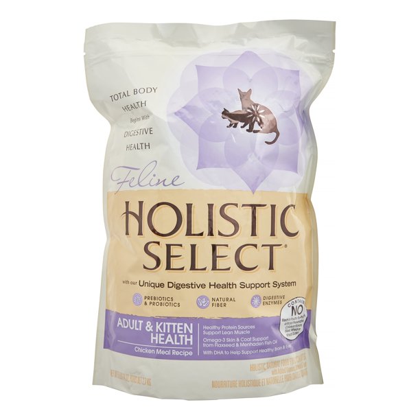 Holistic Select Chicken Meal Dry Cat Food, 5 Lb - Walmart ...