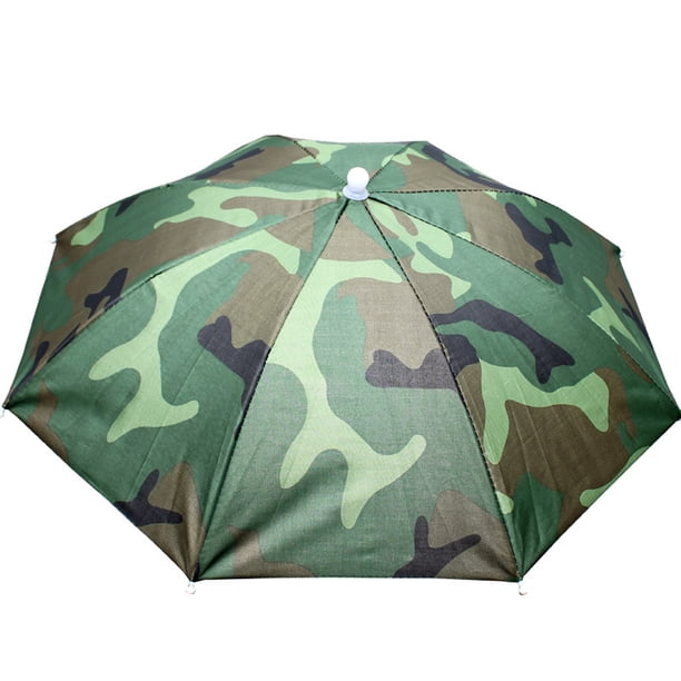 Ygjytge Plegable para Pesca Al Aire Libre Senderismo Parasol (camuflaje)