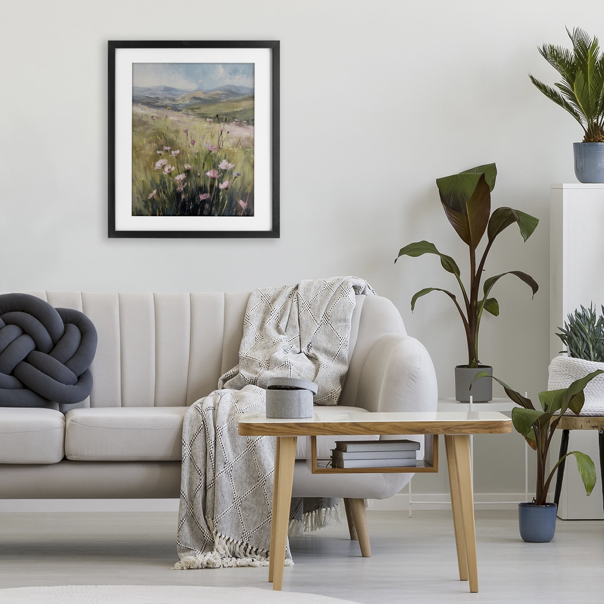 Stupell Industries Wild Shrubs in Pasture Black Framed Print Under Glass, design by Svetlana Aleynikova
