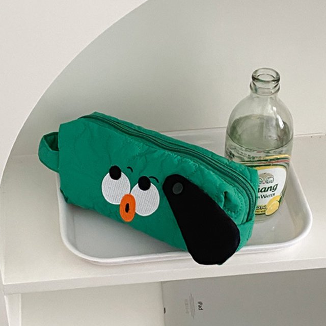 Bolsa Bolso cosmético Lindo Gran capacidad Multifuncional Casual Cremallera Papelería escolar