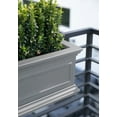 thumbnail image 6 of Veradek Brixton Railing Window Box 36" Plastic Planter 2-Pack Gray, 6 of 14
