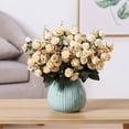 thumbnail image 6 of Artificial Flowers Little Rose Silk Flowers Plastic Flowers Plant Home Hotel Wedding Christmas Office Tables Decoration, 6 of 7