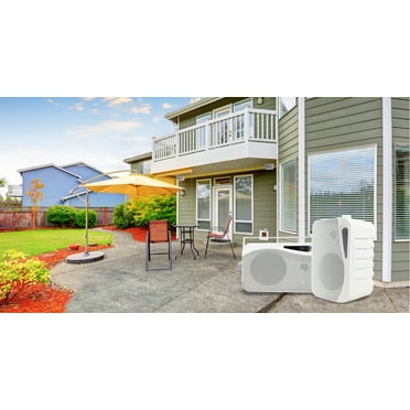Pair Rockville HP4S 4" Outdoor/Indoor Home Theater Speakers w/ Swivel Bracket