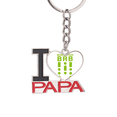 thumbnail image 1 of Morse's Code Will Back Art Deco  Fashion Keychain Metal Keyring Holder Love PAPA Father, 1 of 3