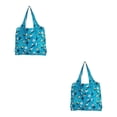 thumbnail image 4 of Guardurnaity Bolsa de almacenamiento de gran capacidad, bolsas de compras, resistente, portátil, plegable, de poliéster, bolsa de regalo, Animal azul 2piezas, 4 of 6