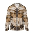 thumbnail image 1 of Fotbe Vintage Dragonfly Artwork Chaqueta con Protección Solar UPF 50+ para Hombre y Mujer, Camisa con Capucha y Bolsillos-Small, 1 of 7