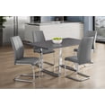 thumbnail image 4 of DINING TABLE - 36"X 60" / GREY / CHROME METAL, 4 of 15