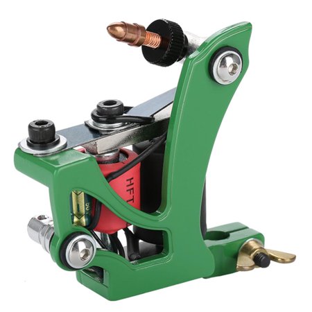 Yosoo Coils Tattoo Machine,Professional Coils Tattoo Machine Lining Shading Tool Green,Tattoo Machine,Liner