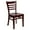 Mahogany Wood Seat/Mahogany Wood Frame, variant on Flash Furniture HERCULES Series Ladder Back Mahogany Wood Restaurant Chair