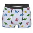 thumbnail image 4 of Goofa Sea Turtle Whale Printed Men's Boxer Briefs Underwear, Moisture-Wicking Underwear, Trunk,Soft and Breathable Cotton Underwear-Medium, 4 of 9
