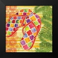 thumbnail image 2 of Brent, Paul 12x12 Black Modern Framed Museum Art Print Titled - Red Sarasota Sandals I, 2 of 5