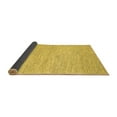 thumbnail image 2 of Ahgly Company Indoor Round Abstract Yellow Contemporary Area Rugs, 8' Round, 2 of 4