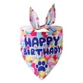 thumbnail image 1 of Bandana de cumpleaños para perro niño niña, Bandana de feliz cumpleaños para perro para niñas y niños, 65 x 45 x 45 cm L 65 x 45 x 45 cm Estilo: Colorido;, 1 of 5