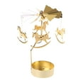 thumbnail image 1 of tredstone Christmas Tea Light Rotary Candlesticks Candle Holder Metal Xmas Home Decor Carousel, 1 of 9