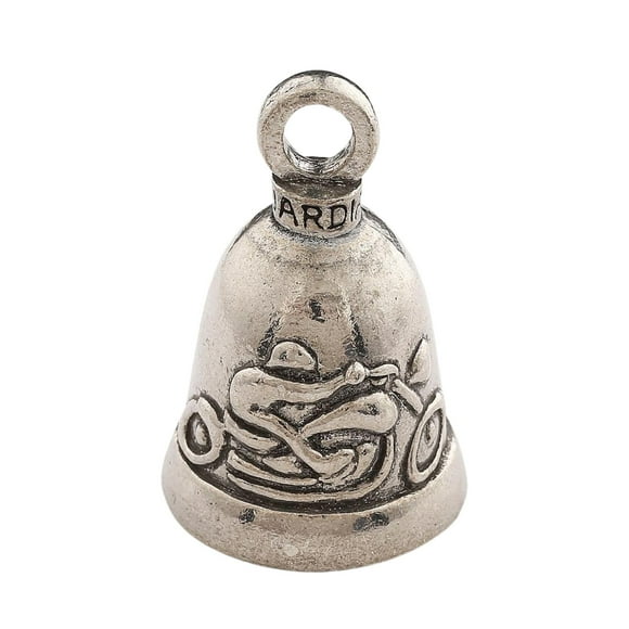 Guardian Bell Motorcycle Good Luck Bell W/Keyring & Black Velvet Gift Bag | Motorcycle Bell | Lead-Free Pewter | Good Luck Gift To Friends & Family | Bike Bell | Made In Usa